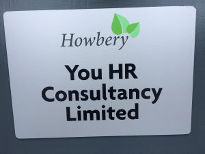 Howbery Park You HR Sign